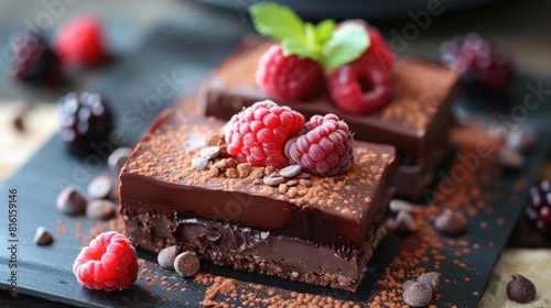 Chocolate Dessert Square photo