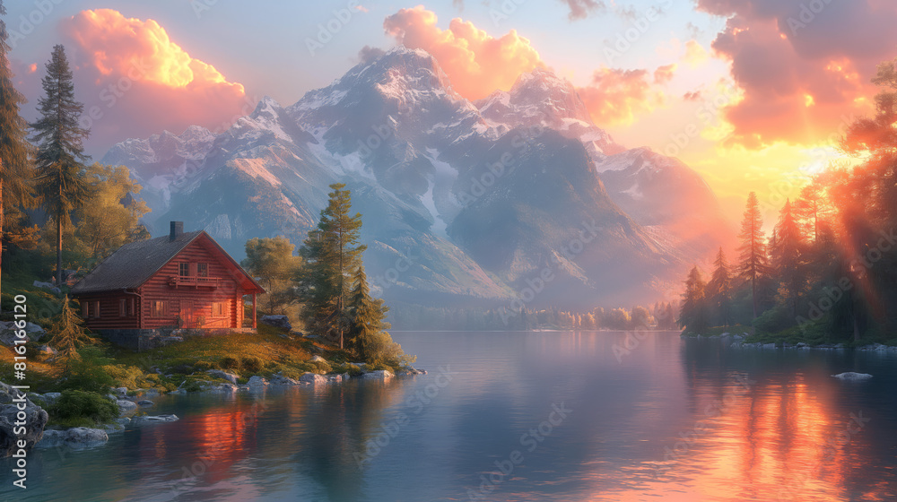 Home In European Alps Home In European Alps