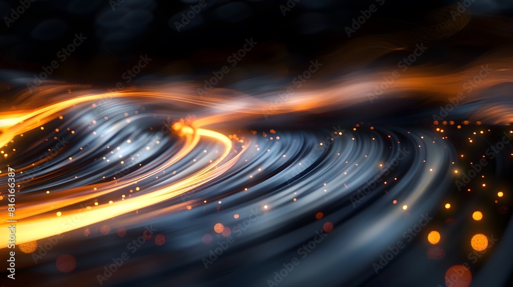 Blurry spiral of light close-up Blurry spiral of light close-up