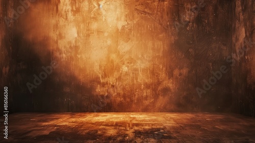 Dark Orange Studio Portrait Background hyper realistic 