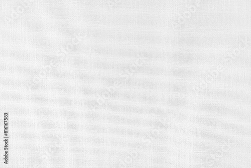 White fine checkered canvas texture as background photo