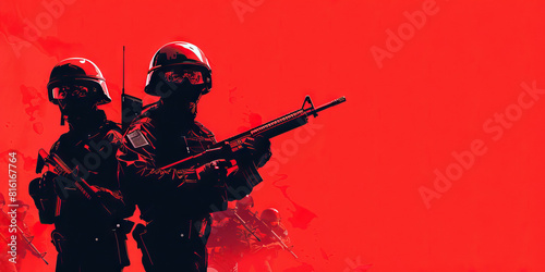 Legal Authority (Red): Signifies debates about the legal authority and constitutionality of police militarization photo