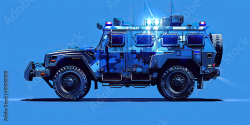 Federal Programs (Blue): Symbolizes the role of federal programs, such as the 1033 program, in providing military equipment to local law enforcement agencies.