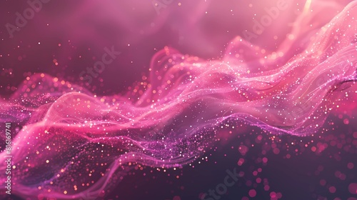 Abstract background with particles, Generative AI illustrations. © jbstocks