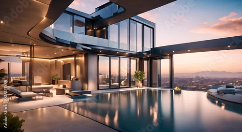 futuristic modern real estate properties photo