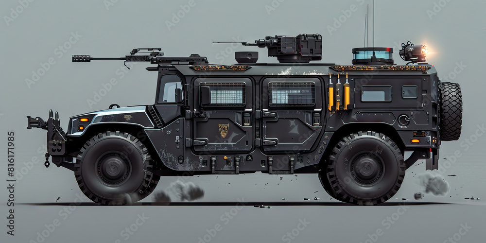 Equipment (Black): Represents the use of military-grade equipment by police forces, such as armored vehicles and weapons