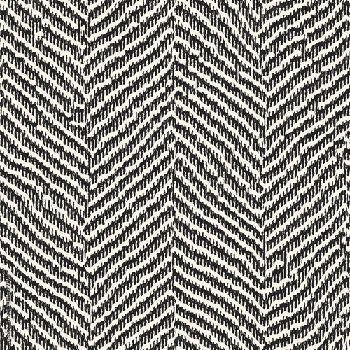 Monochrome Grain Textured Herringbone Pattern