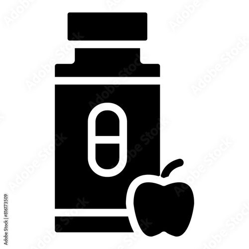 Vitamins Glyph Icon Design