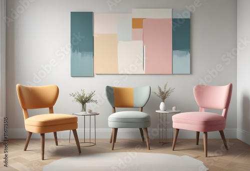 chairs, modern , A trio of luxurious, eye-catching chairs 