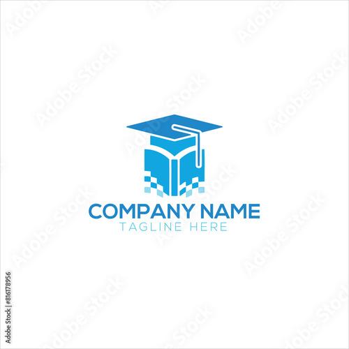 Modern school logo template
