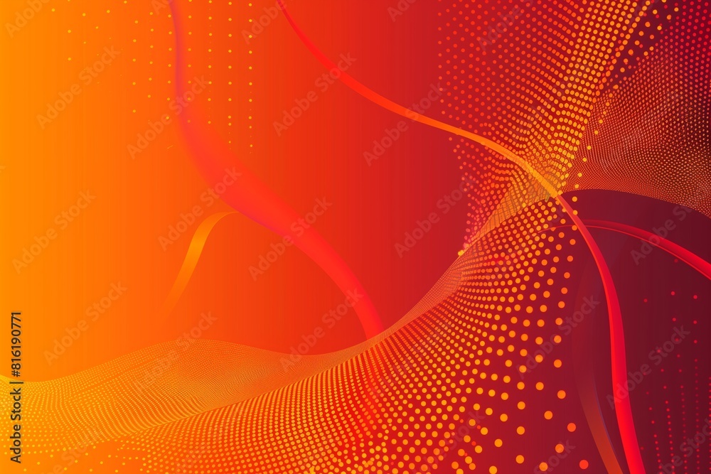 Orange and red gradient border abstract background with dotted speed wind swoosh transparent lines. Vector illustration Orange and red gradient border abstract background with dotted speed wind swoosh transparent lines. Vector illustration