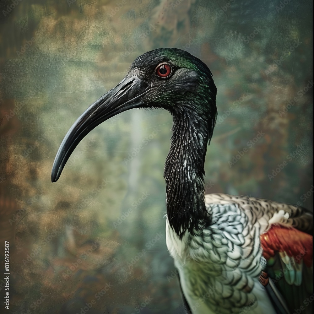 Naklejka premium ibis bird.