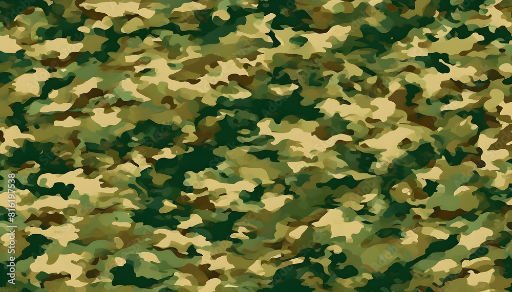 Camouflage green background, modern classic army pattern. Military uniform, street print
Camouflage green background, modern classic army pattern. Military uniform, street print