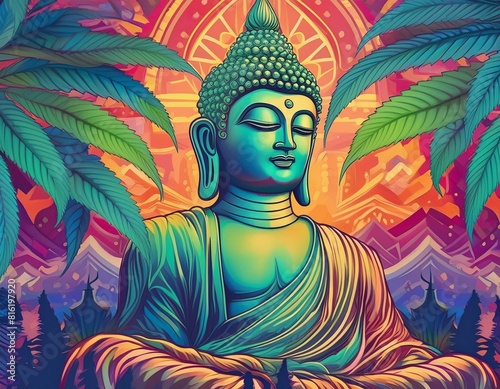 ilustración de Buda( 2). photo