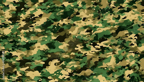 Army camouflage military background uniform texture  green brown pattern  classic textile print