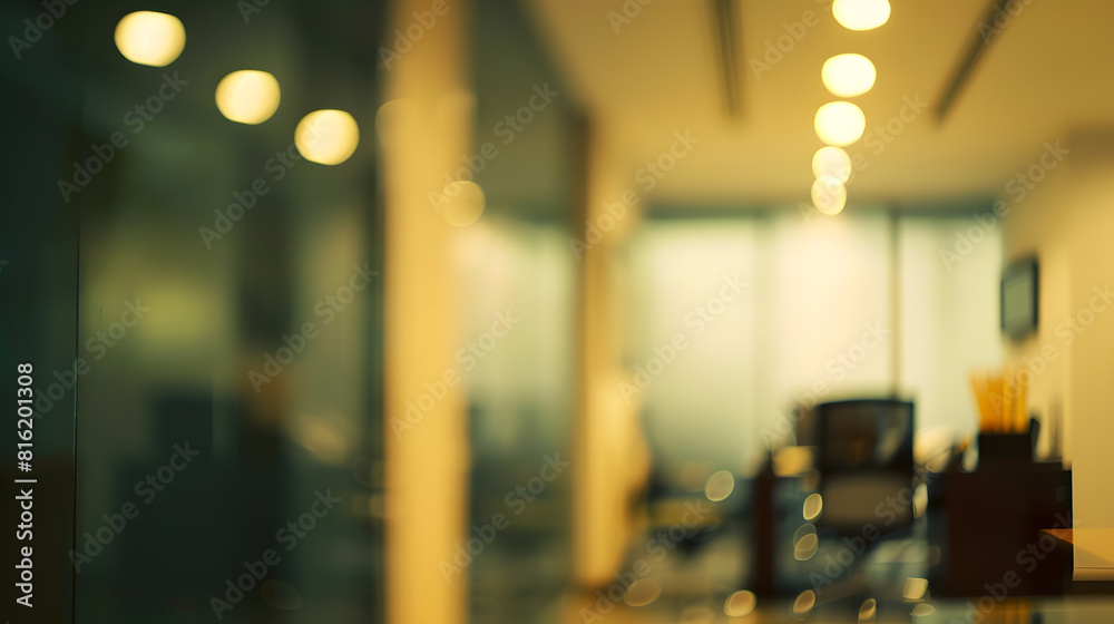 interior of a office blur : Generative AI interior of a office blur : Generative AI