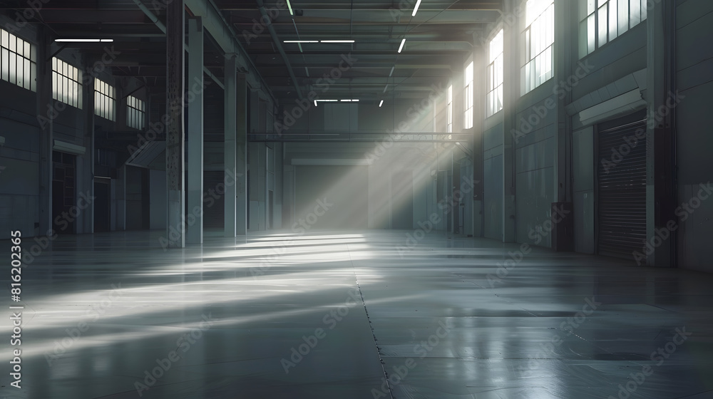 empty warehouse : Generative AI