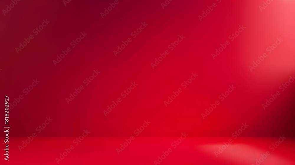 Red studio gradient background for product placement or website Copy Space horizontal composition : Generative AI Red studio gradient background for product placement or website Copy Space horizontal composition : Generative AI