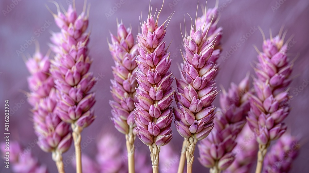 Purple flowers in close-up, blurred background Purple flowers in close-up, blurred background
