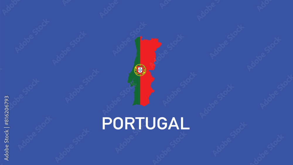 Portugal Emblem Map Teams European Nations 2024 Symbol Abstract Countries European Germany Football Logo Design Vector Illustration Portugal Emblem Map Teams European Nations 2024 Symbol Abstract Countries European Germany Football Logo Design Vector Illustration
