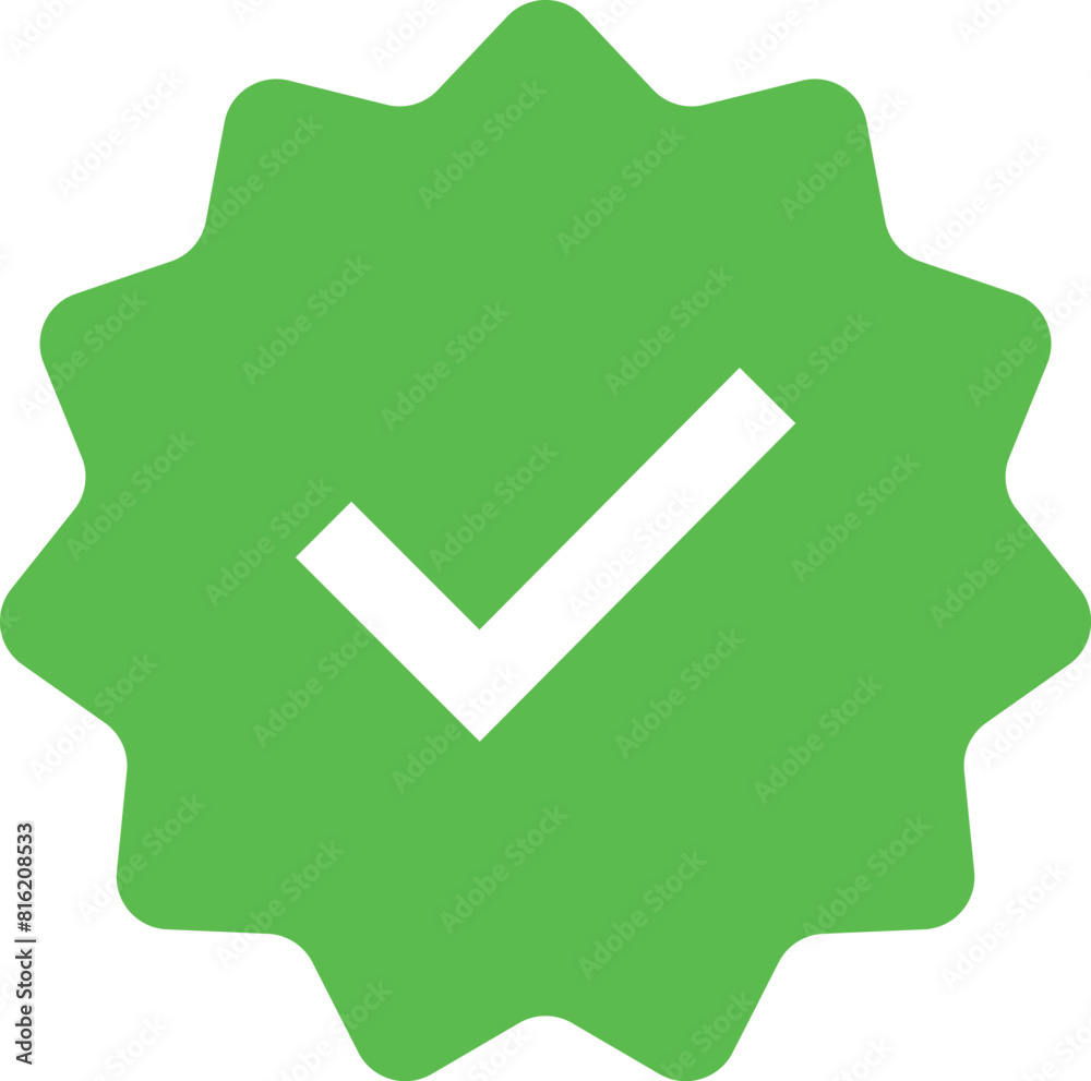 Set of Verified badge symbol collection. Profile verified badge. Guaranteed signs. Vector Illustration. Set of Verified badge symbol collection. Profile verified badge. Guaranteed signs. Vector Illustration.