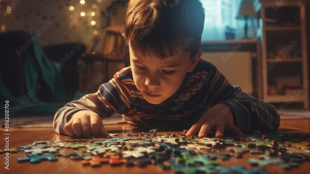 childrens day excitement puzzle solving 4k childrens day excitement puzzle solving 4k