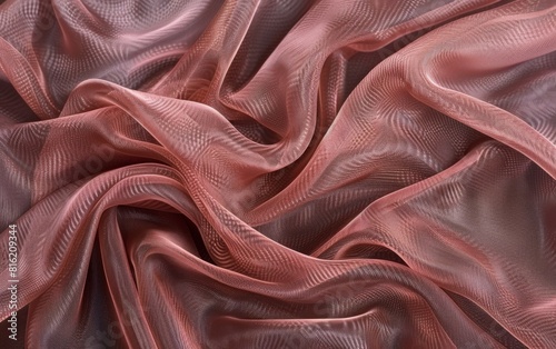 Detailed view of a vibrant pink silk fabric, showcasing the texture and color of the material