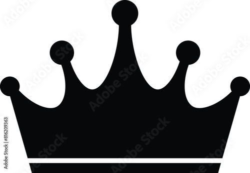 Set of king and queen crowns icon symbol. Royal Crown icons collection. Vector Illustration.