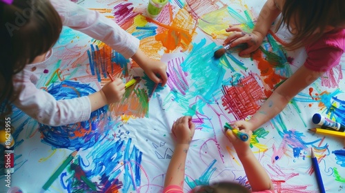 kids colorful drawings playdates 4k
