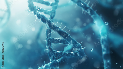DNA gene fundo ciência hélice célula genética biotecnologia médica biologia bio. Tecnologia gene DNA molécula abstrata medicina azul fundo 3D pesquisa digital futurista conceito humano saúde photo