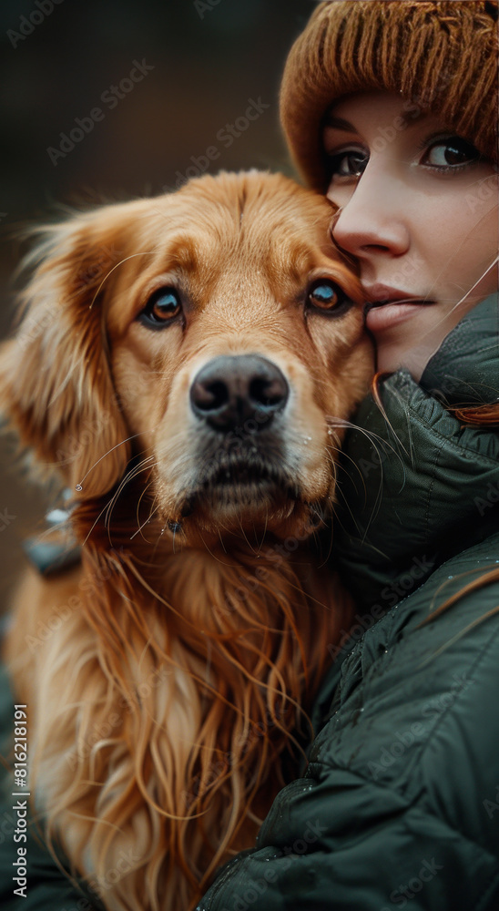 Veterinary consultation of a dog in the presence of the veterinarian. Working atmosphere.generative ai Veterinary consultation of a dog in the presence of the veterinarian. Working atmosphere.generative ai