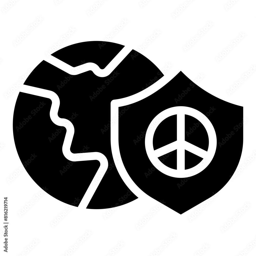 Save The World Glyph Icon Design Save The World Glyph Icon Design