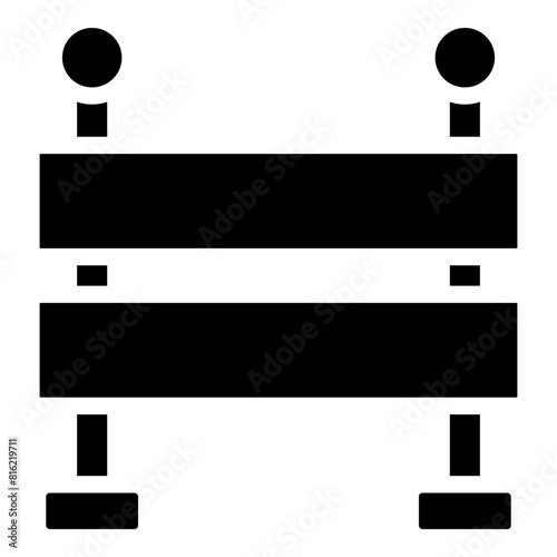 Barrier Glyph Icon Design