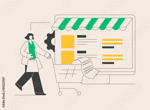 Consumer demand abstract concept vector illustration.