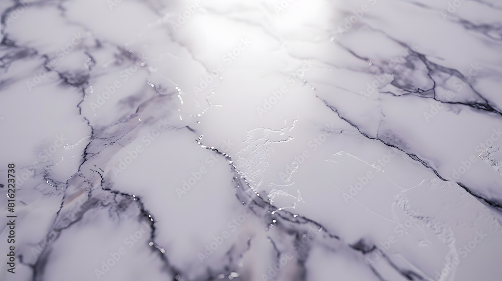 White natural marble pad for web or interior background decoration : Generative AI