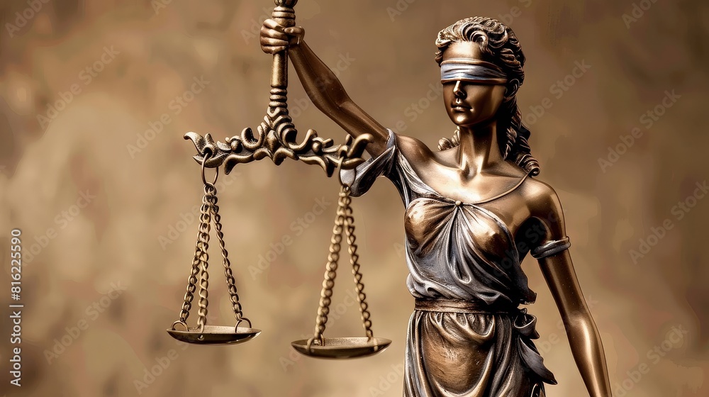 Statue of Lady Justice with Scales Statue of Lady Justice with Scales