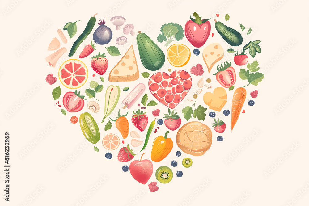 Heart Shaped Fruit and Vegetable Arrangement Heart Shaped Fruit and Vegetable Arrangement