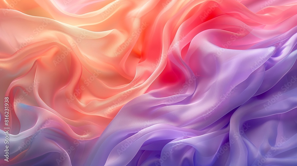 Fototapeta premium beautiful and delicate rainbow colored curtain background 