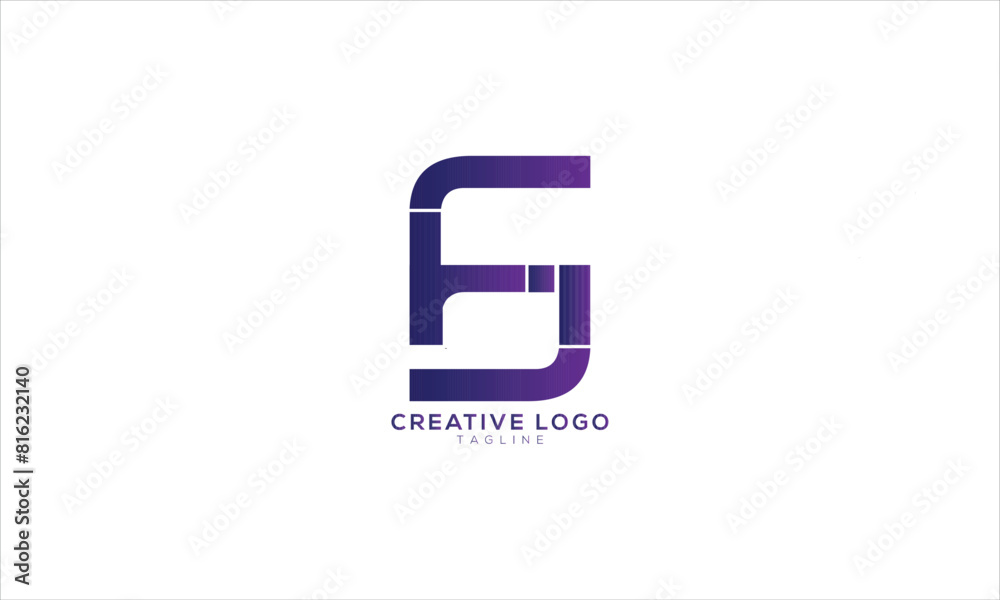FS SF Abstract initial monogram letter alphabet logo design FS SF Abstract initial monogram letter alphabet logo design