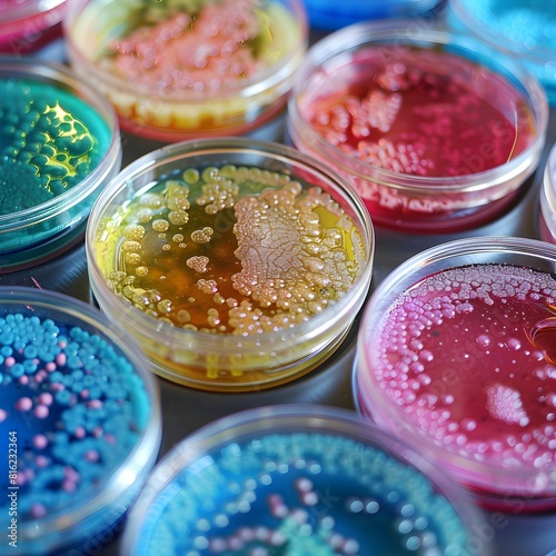 cultivating colonies of microorganisms in petri dish microbiology, Microbes, viruses, laboratory, research, test tubes, scientist