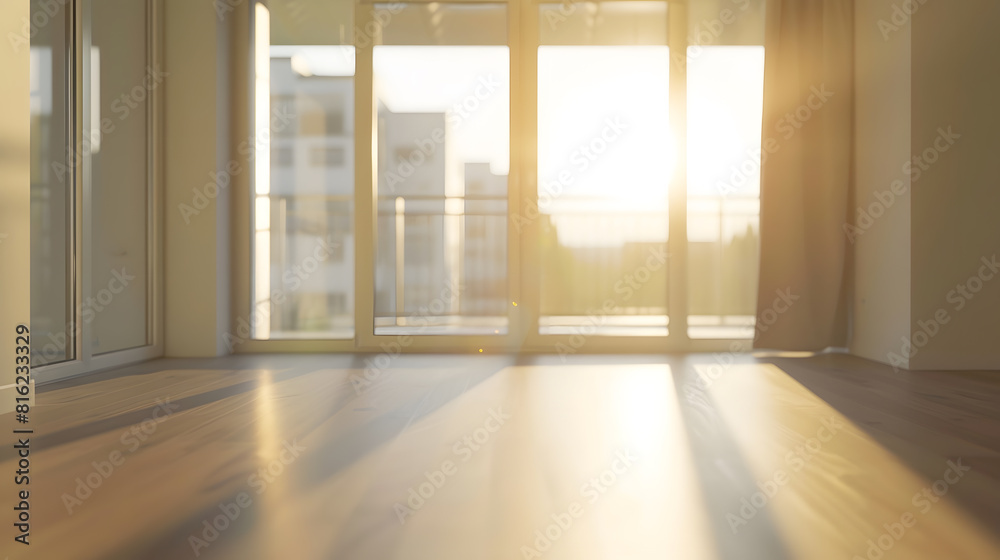 Fototapeta premium Rent of modern housing sale of new apartment modern renovation empty space : Generative AI