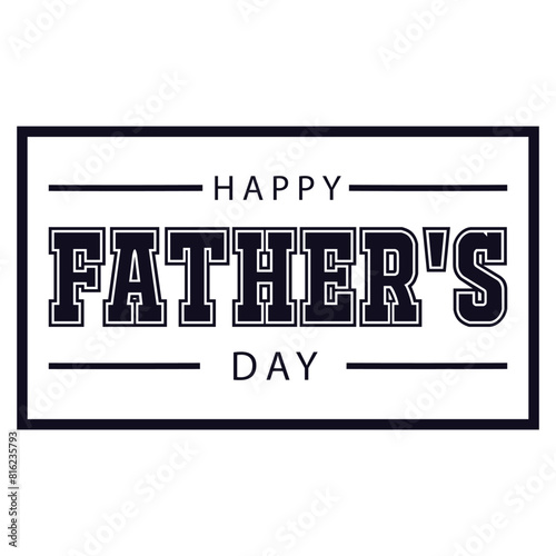 Happy Father's Day. Dad is like a big tree in the shade of which we are all free. My father is my hero. Dad and the kids are playing. Yellow background silhouette man. Vector Illustration art.