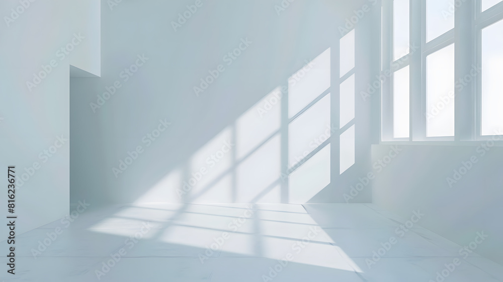 Minimal style interior room with white wall 3D rendering : Generative AI Minimal style interior room with white wall 3D rendering : Generative AI