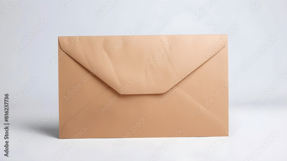 big envelope for send parcel post on background white : Generative AI big envelope for send parcel post on background white : Generative AI