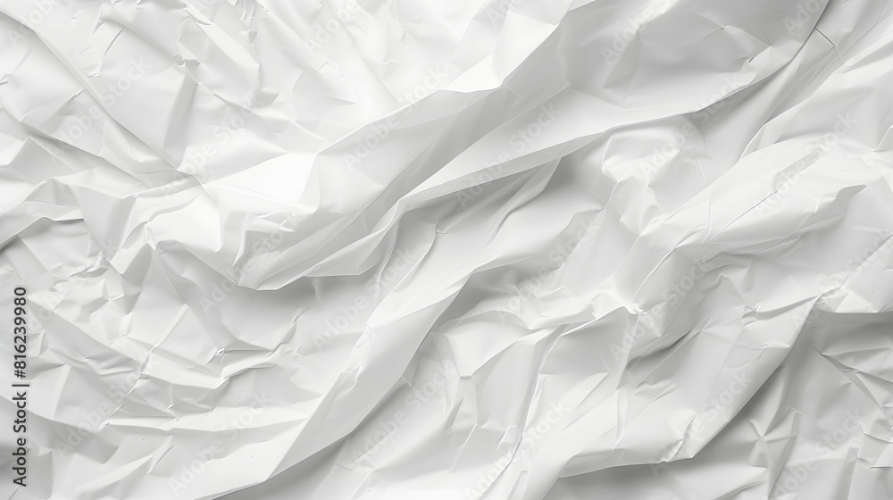 White paper crease texture for background : Generative AI White paper crease texture for background : Generative AI