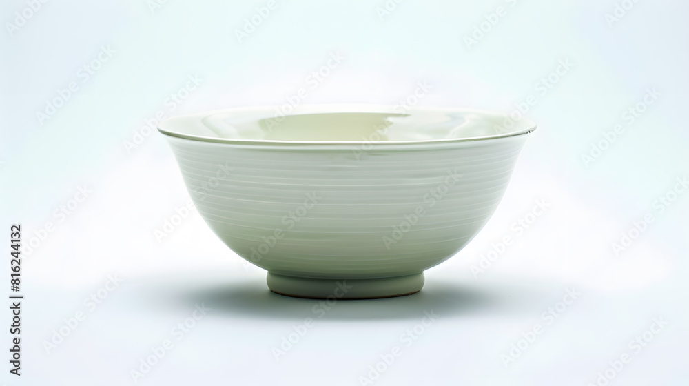 Empty ceramic bowl isolated on white background : Generative AI Empty ceramic bowl isolated on white background : Generative AI