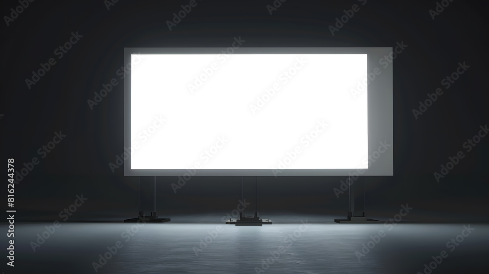 Big blank white billboard : Generative AI Big blank white billboard : Generative AI