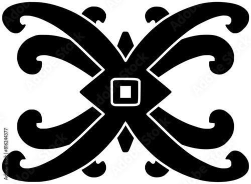 gawai illustration dayak silhouette ethnic logo enggang icon hornbill outline bird tribal house traditional art home pattern ornament malaysia shape kalimantan flower floral for vector graphic photo
