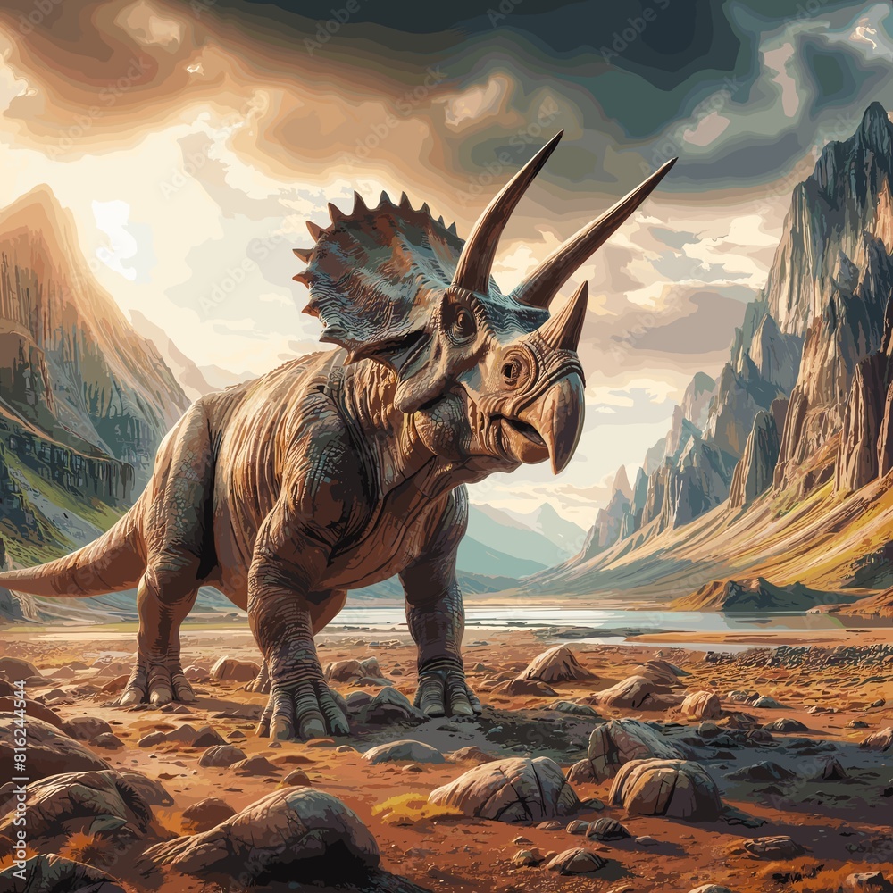 Fototapeta premium Especie con Cuerno