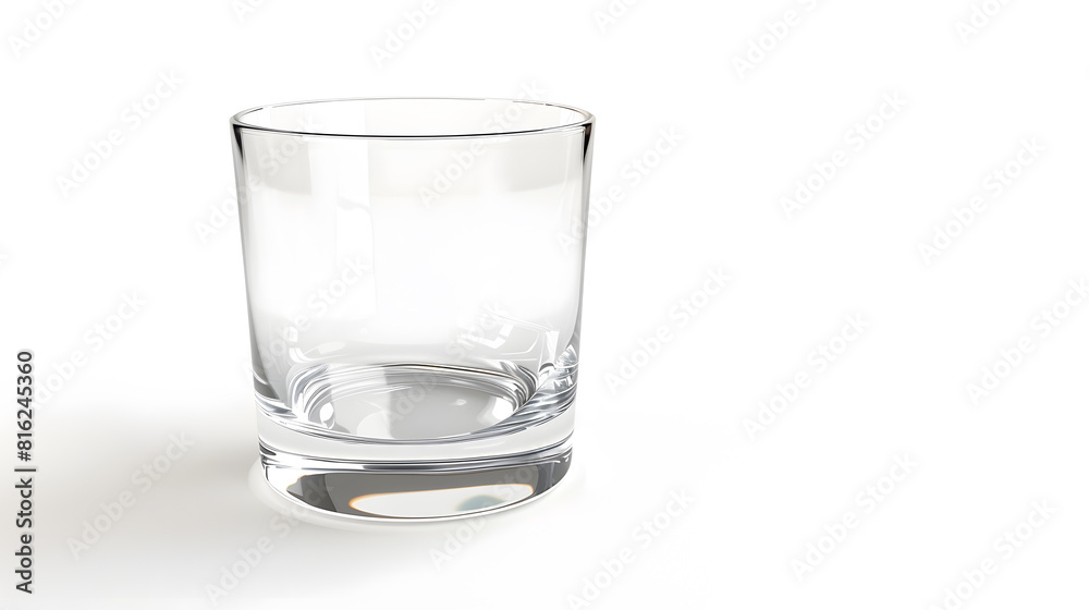 Empty drinking highball glass isolated on white background with clipping path : Generative AI Empty drinking highball glass isolated on white background with clipping path : Generative AI